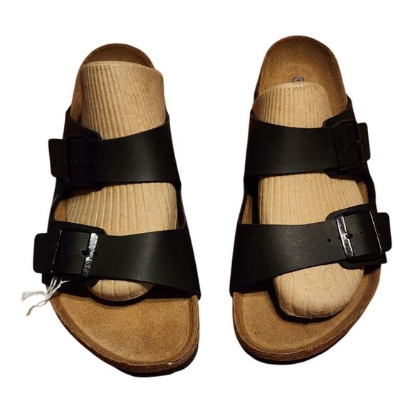 Birkenstock Shoes - NEW Birkenstock Arizona Soft Footbed Black Size 42